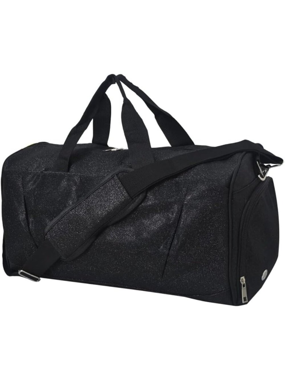 Sparkly Duffel Bag with Shoe Compartment - Stylish Carry-On Tote for Travel